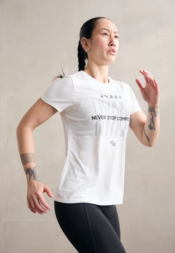 HYROX TAD TEE - Sport T-Shirt - white