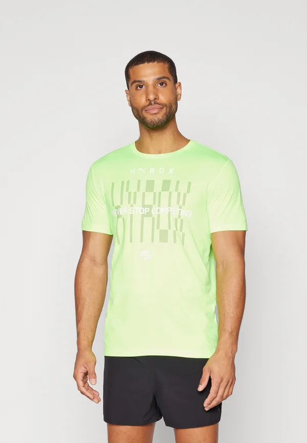HYROX TEE - Sport T-Shirt - green glare