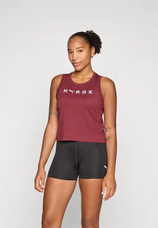 HYROX THERMOADAPT CROP TANK - Top - ruby shimmer