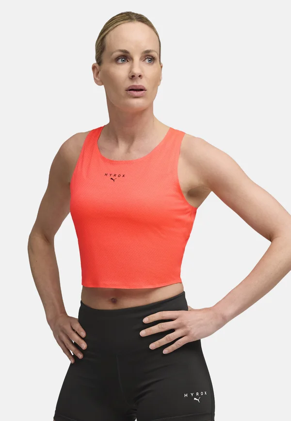 HYROX ULTRASPUN CROP - Top - glowing red