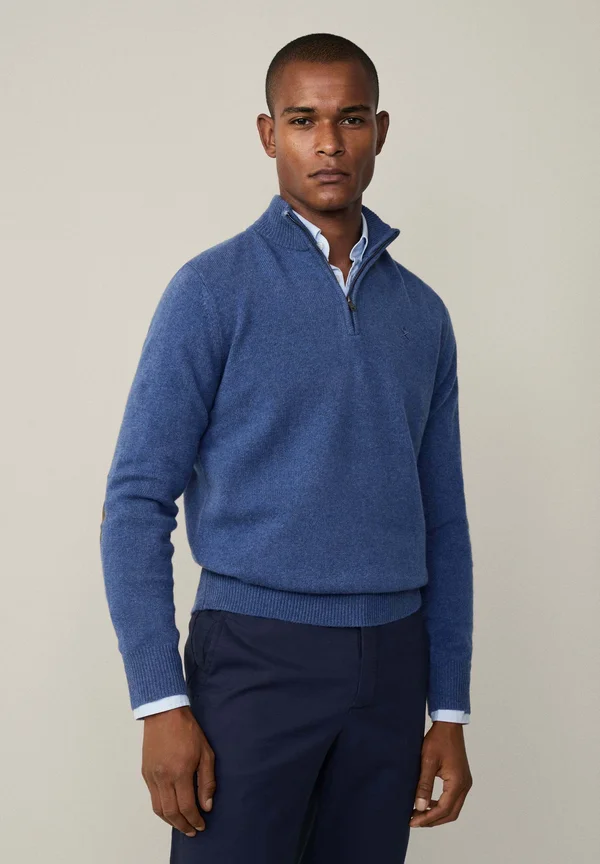 HZIP - Strickpullover - chambray blue