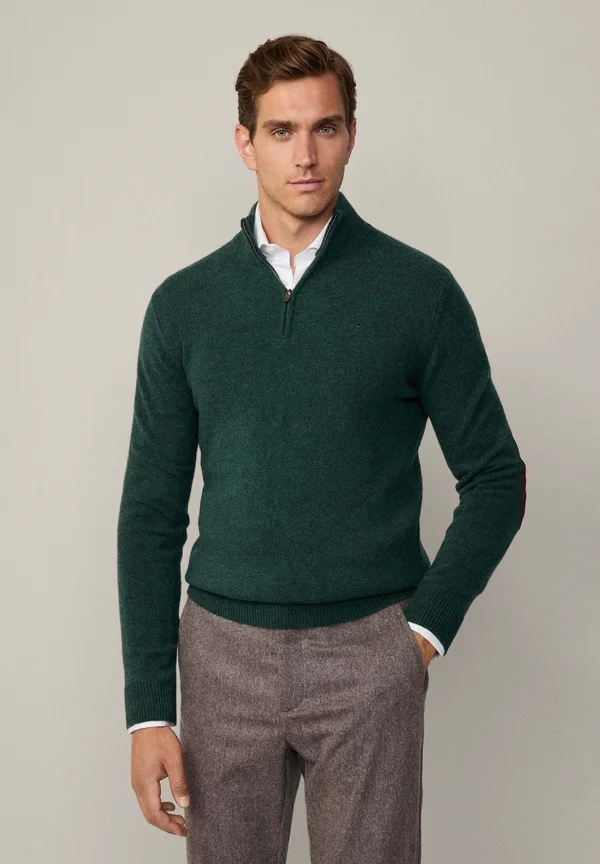 HZIP - Strickpullover - forest night green