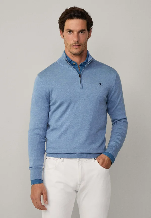 HZIP - Strickpullover - sea blue