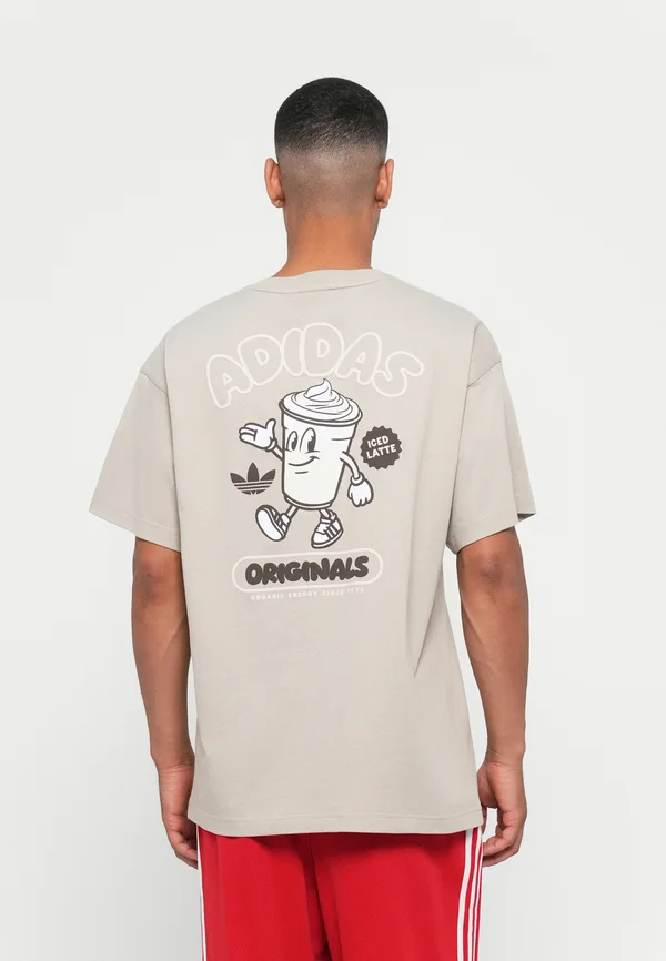 ICED LATTE TEE UNISEX - T-Shirt print - beige