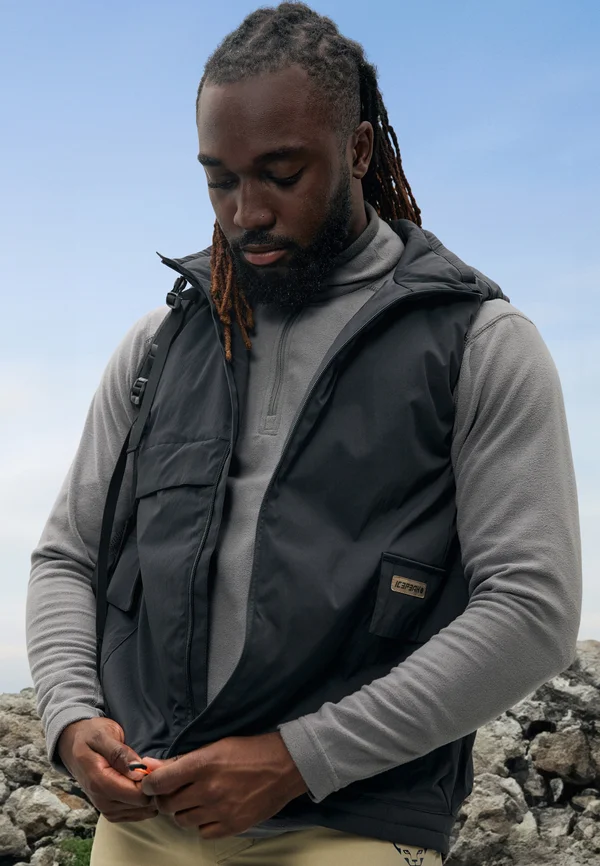 ICEPEAK YUMER - Weste - anthracite