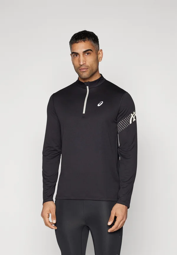 ICON 1/2 ZIP TOP - Langarmshirt - performance black