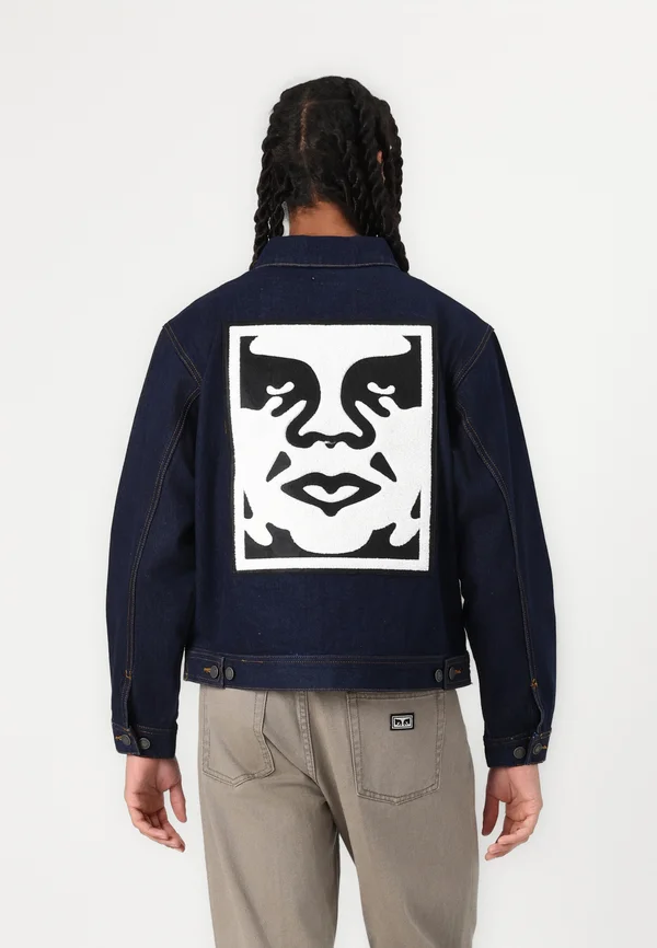 ICON HARDWORK ZIP UP JACKET - Jeansjacke - rinse indigo