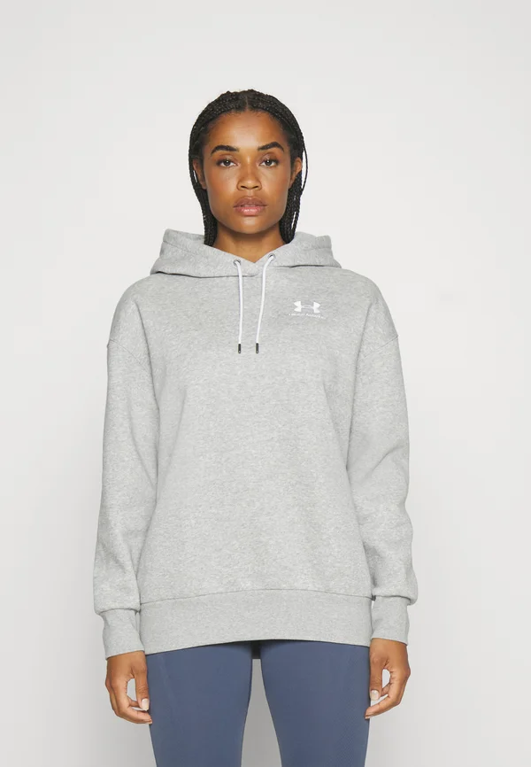 ICON HOODIE - Kapuzenpullover - mod gray light heather/white
