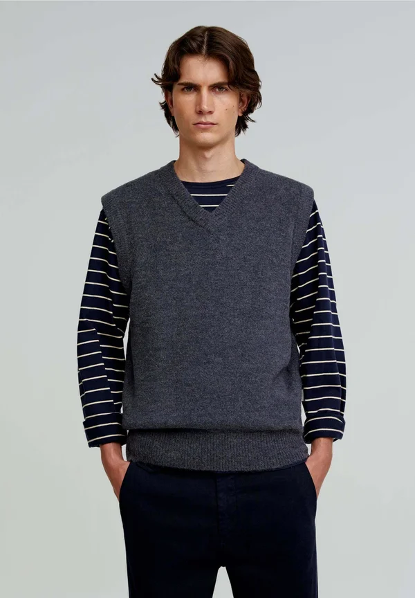 ICON JENSEN CURLY  - Strickpullover - greyish blue