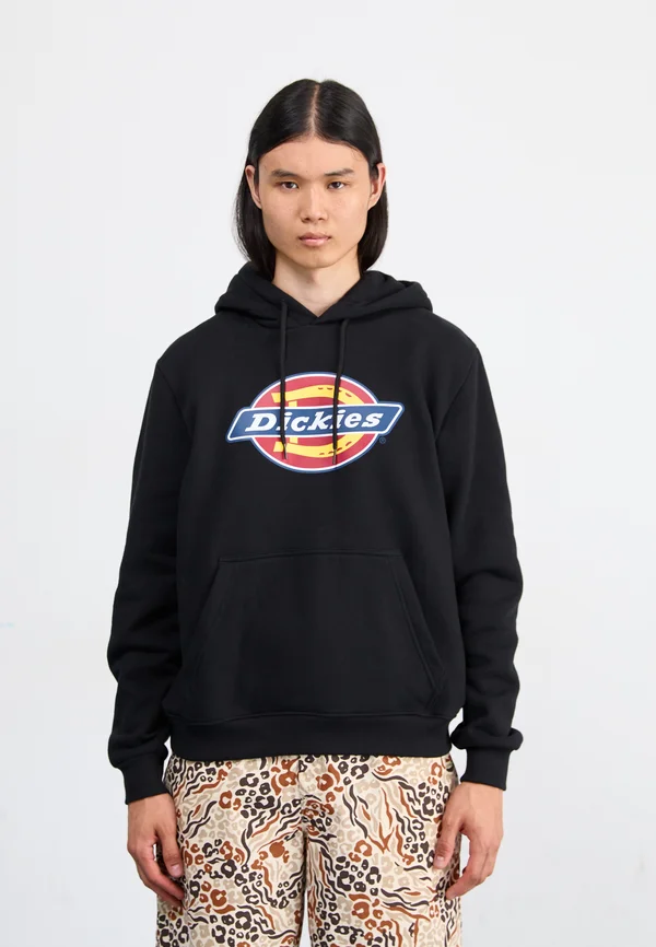 ICON LOGO HOODIE - Kapuzenpullover - black