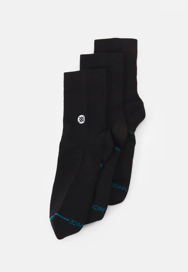 ICON QUARTER UNISEX 3 PACK - Socken - black