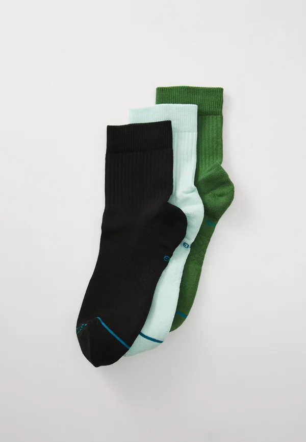 ICON QUARTER UNISEX 3 PACK - Socken - green