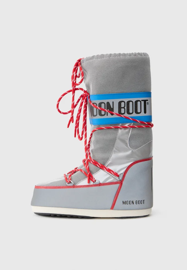 ICON SPACE RACING UNISEX - Snowboot/Winterstiefel - silver-coloured/blue/red