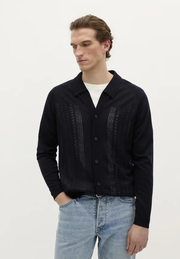 ICON STAND - Strickjacke - navy