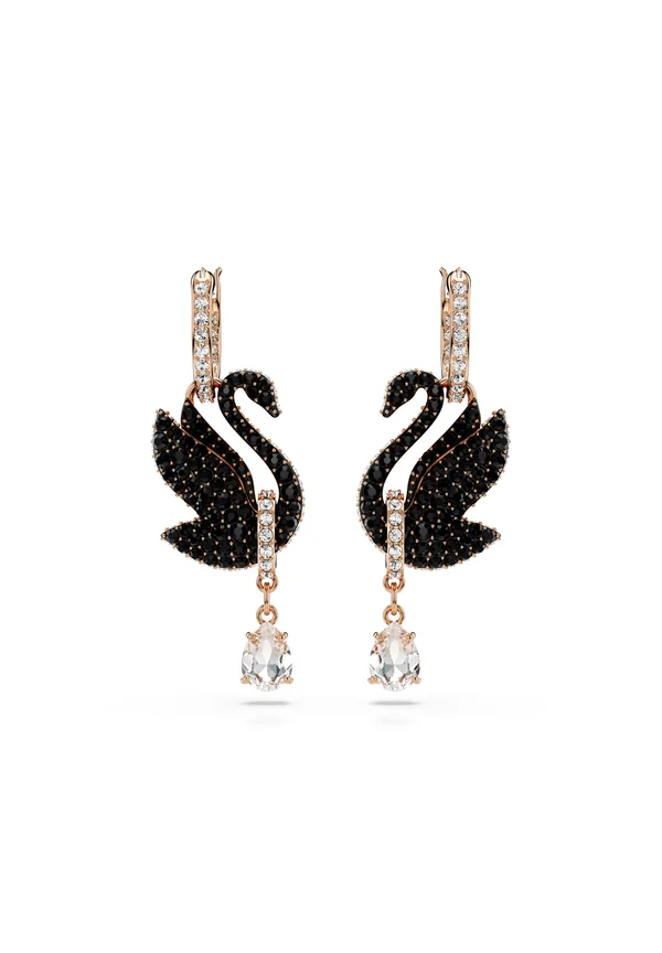 ICONIC SWAN - Ohrringe - black