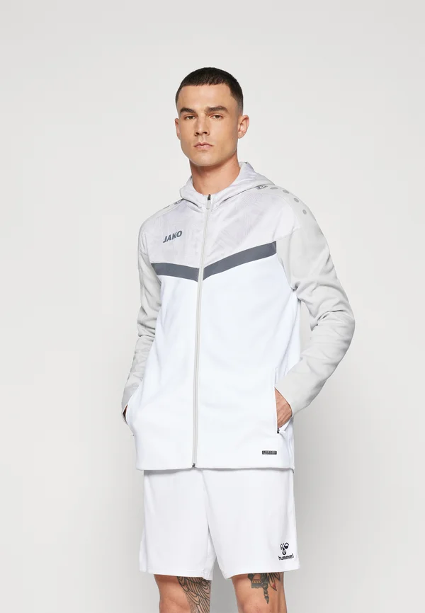 ICONIC - Trainingsjacke - weiß/soft grey/anthra light