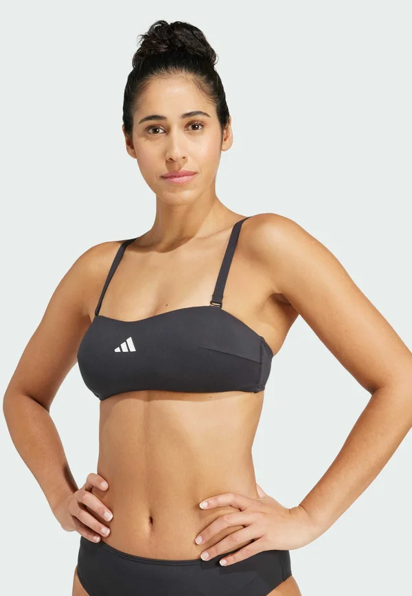 ICONISEA PADDED BANDEAU - Bikini-Top - black   white