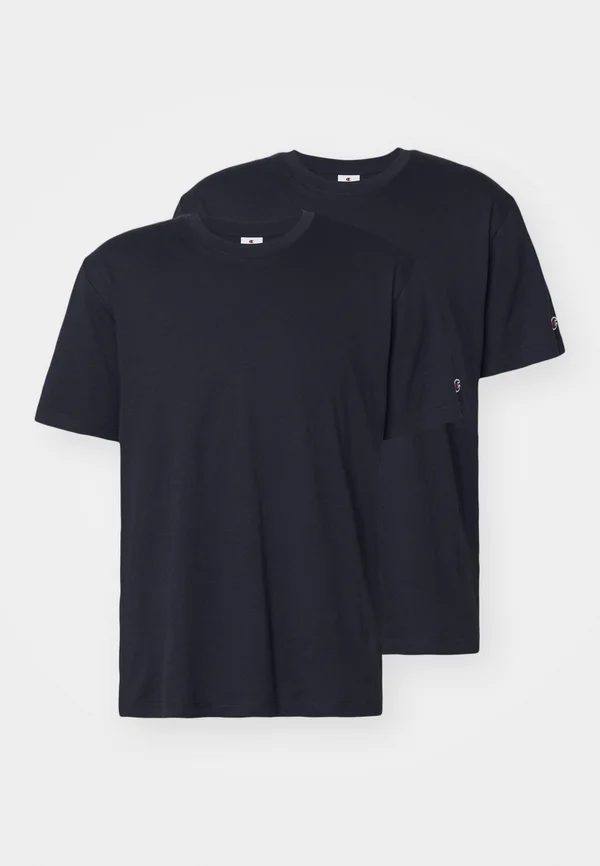 ICONS CONTRAST BASIC CREWNECK 2 PACK  - T-Shirt basic - black