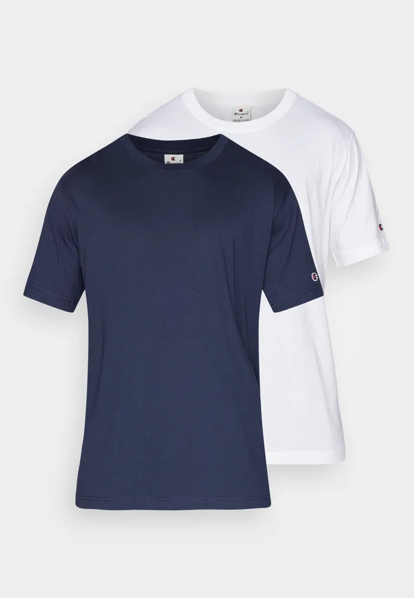 ICONS CONTRAST BASIC CREWNECK 2 PACK  - T-Shirt basic - white/navy