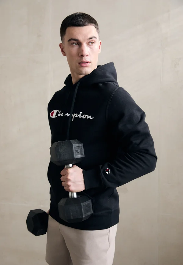 ICONS CONTRAST LOGO LARGE - Kapuzenpullover - black