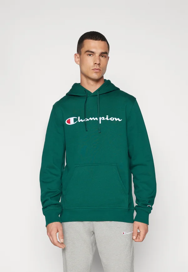 ICONS CONTRAST LOGO LARGE - Kapuzenpullover - dark green