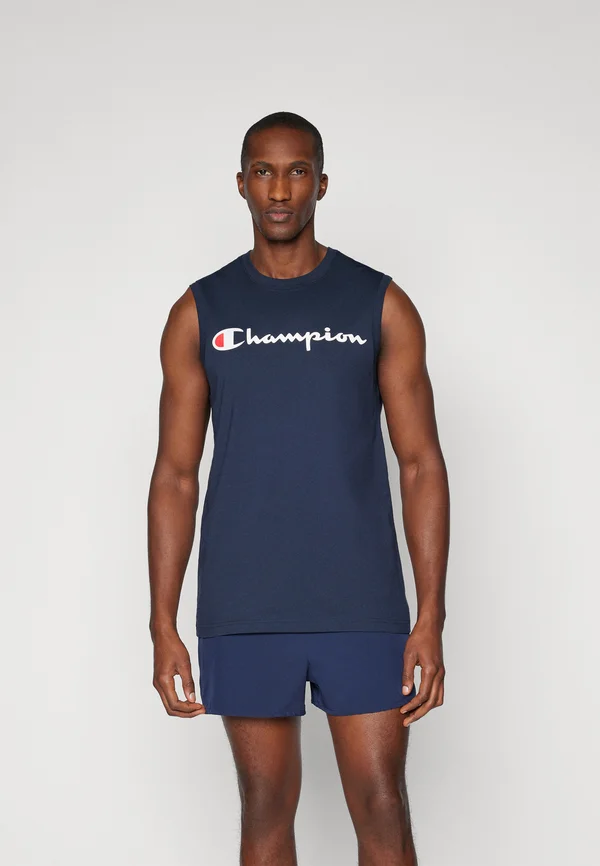ICONS CREWNECK TANK WITH LARGE LOGO - Top - navy
