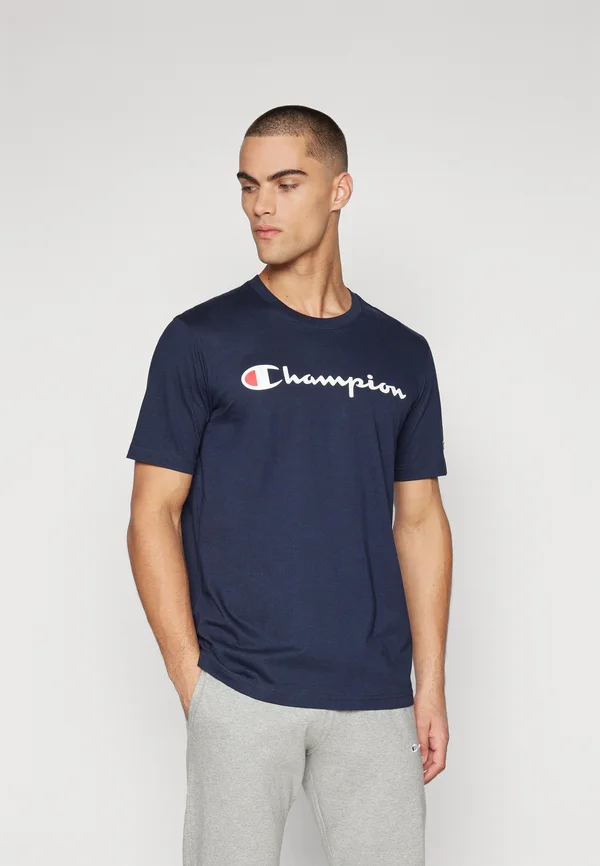 ICONS CREWNECK WITH LARGE LOGO - T-Shirt print - dunkelblau