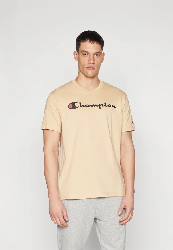 ICONS CREWNECK WITH LARGE LOGO - T-Shirt print - tan