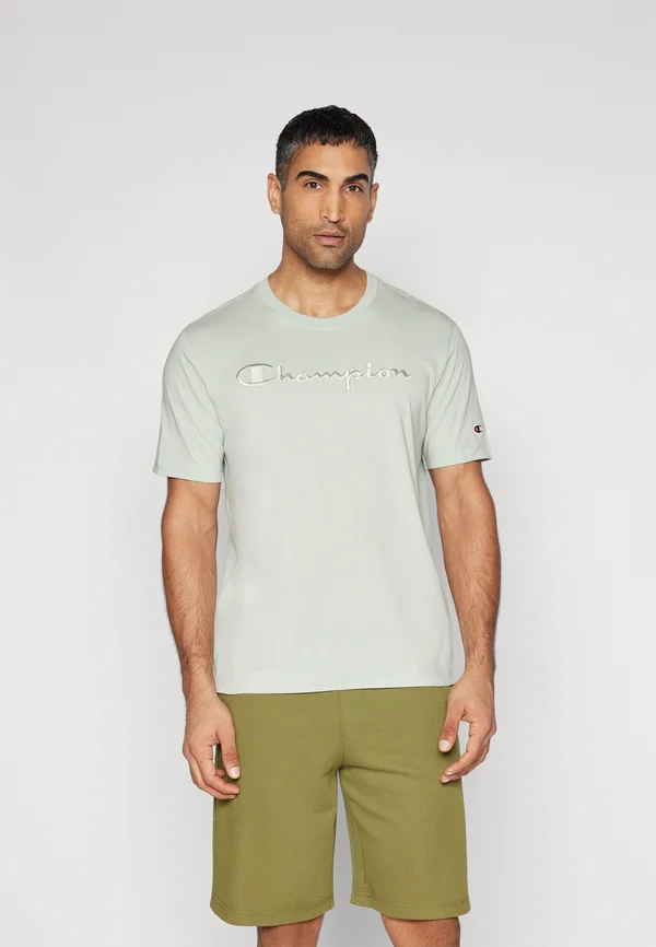 ICONS CREWNECK WITH LARGE TONAL LOGO - T-Shirt basic - light green