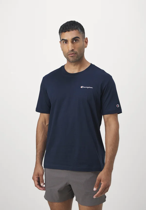 ICONS CREWNECK WITH SMALL LOGO - T-Shirt basic - navy