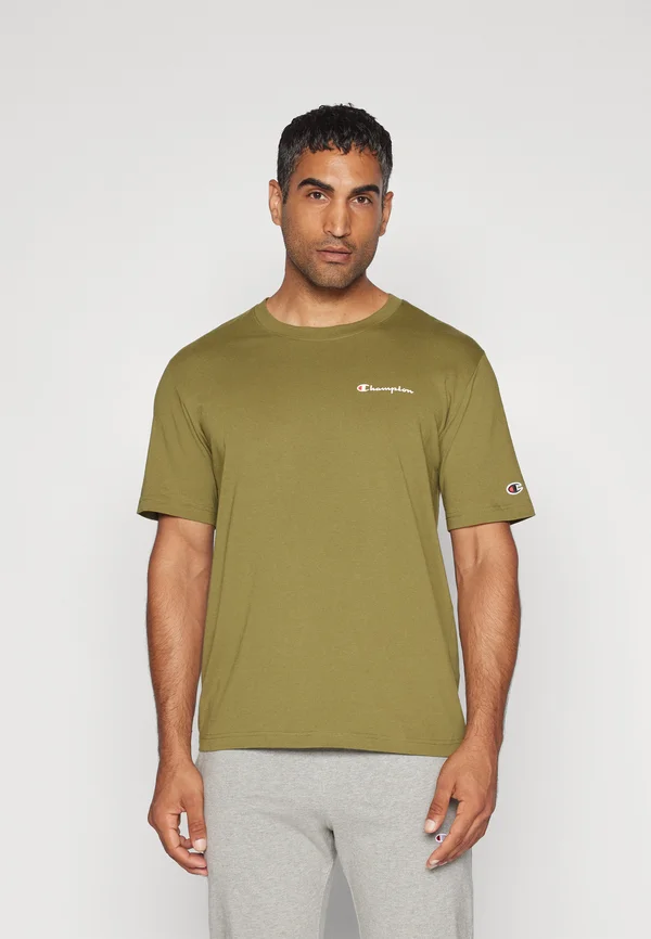 ICONS CREWNECK WITH SMALL LOGO - T-Shirt basic - olive