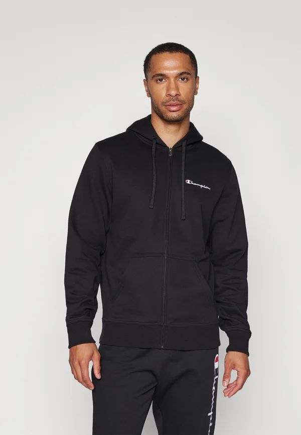 ICONS FULL ZIP HOODIE SMALL LOGO - Sweatjacke - black