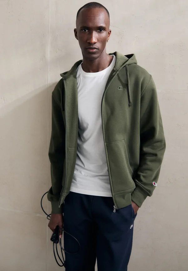 ICONS FULL ZIP  SMALL LOGO - Sweatjacke - dark green