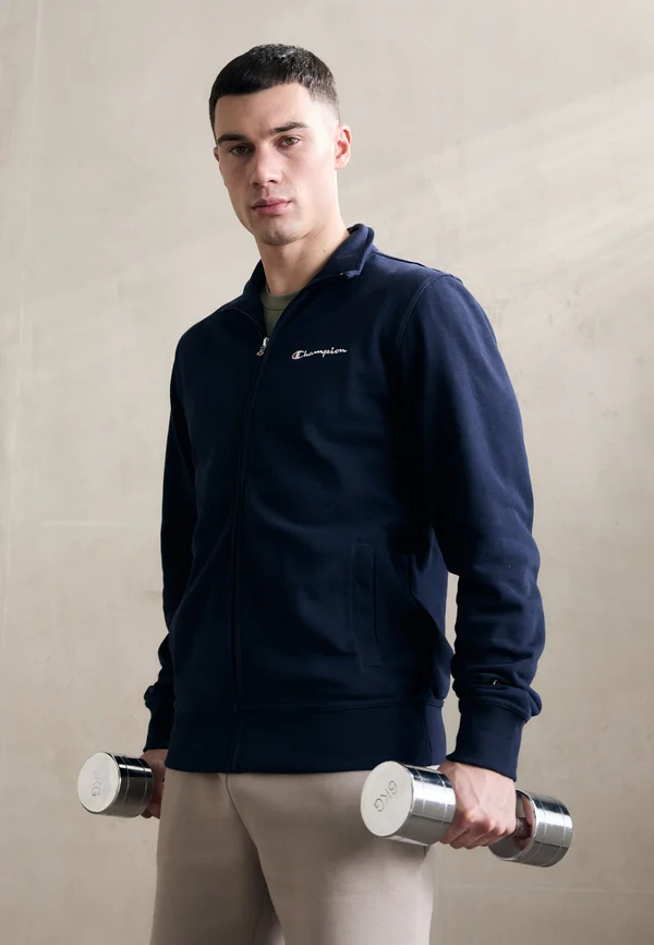 ICONS FULL ZIP WITH SMALL LOGO - Sweatjacke - dark blue