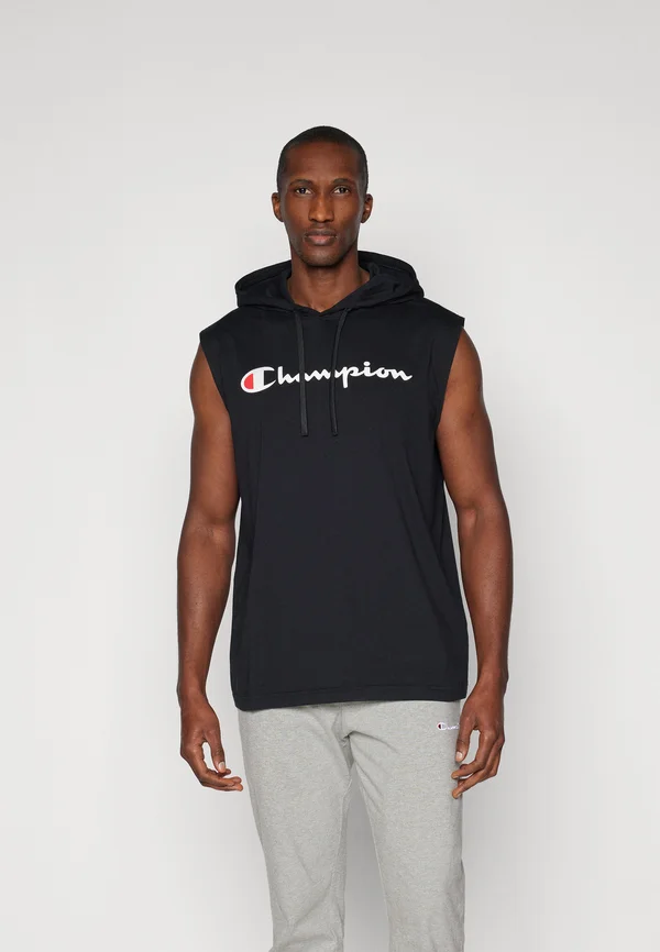 ICONS HOODED WITH LARGE LOGO - T-Shirt print - black