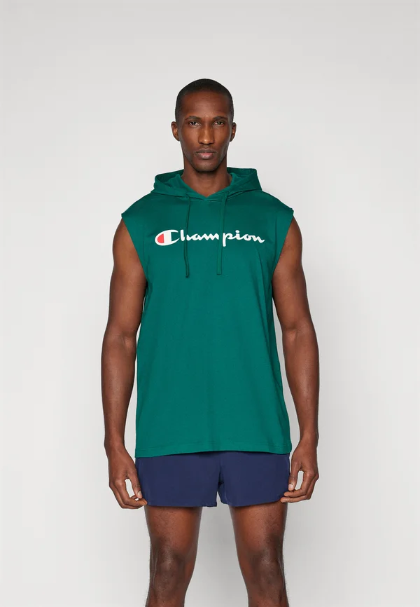 ICONS HOODED WITH LARGE LOGO - T-Shirt print - dark green