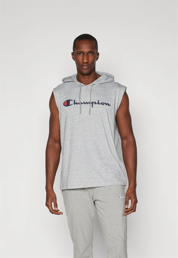 ICONS HOODED WITH LARGE LOGO - T-Shirt print - grey