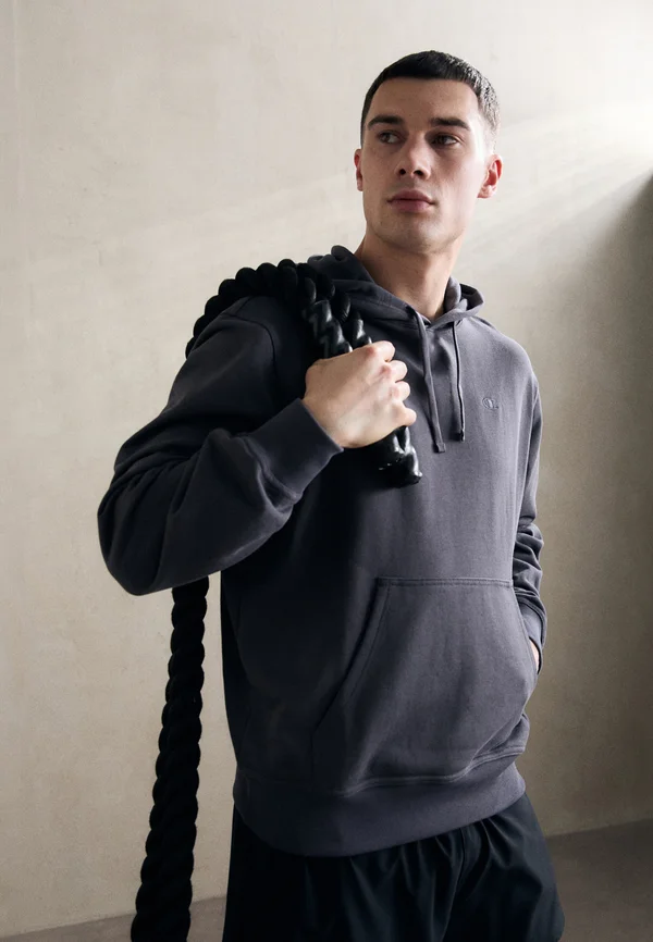 ICONS HOODIE WITH SMALL TONAL LOGO - Kapuzenpullover - dark blue
