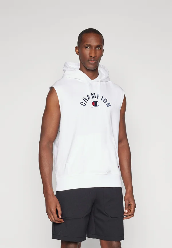 ICONS SLEEVELESS HOODIE WITH CENTRAL LOGO - Kapuzenpullover - white