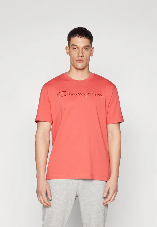 ICONS TONAL CREWNECK WITH LARGE LOGO - T-Shirt print - red