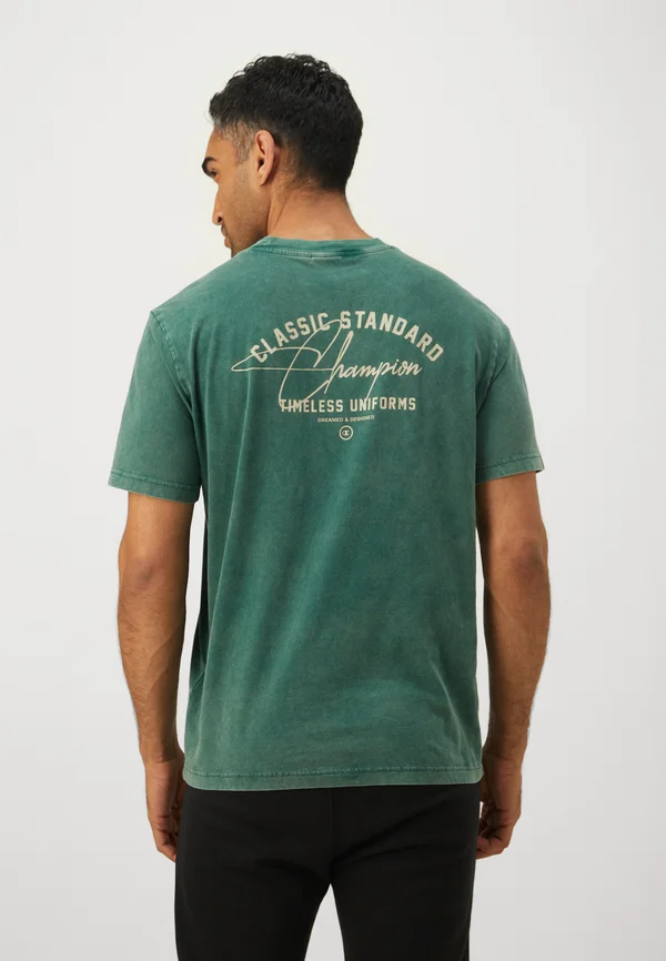 ICONS WASH CREWNECK WITH GRAPHICS - T-Shirt print - dark green