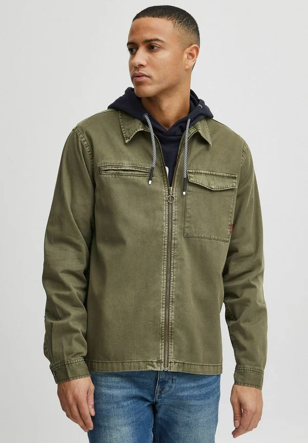 IDJANNIK - Jeansjacke - army