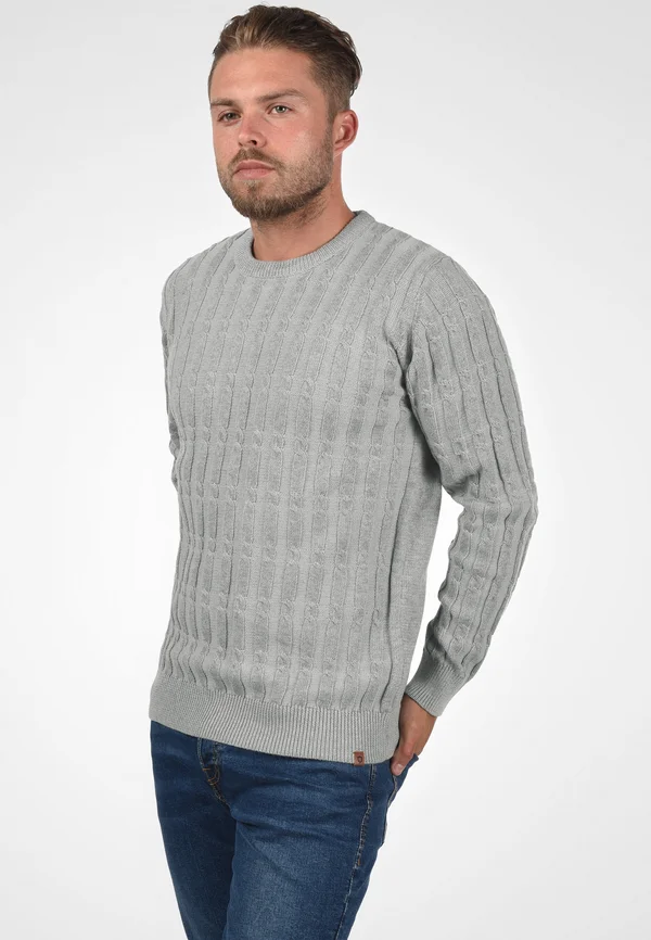 IDPAULETTA - Strickpullover - grey mix