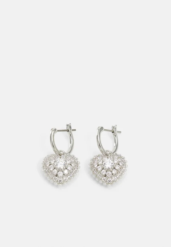 IDYLLIA DROP EARRINGS HEART - Ohrringe - white