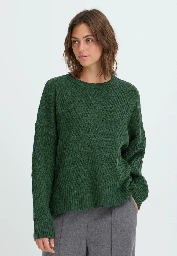 IHBOMMA - Strickpullover - pineneedle