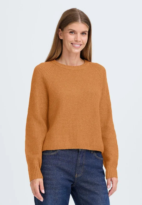 IHFANSI - Strickpullover - brown sugar