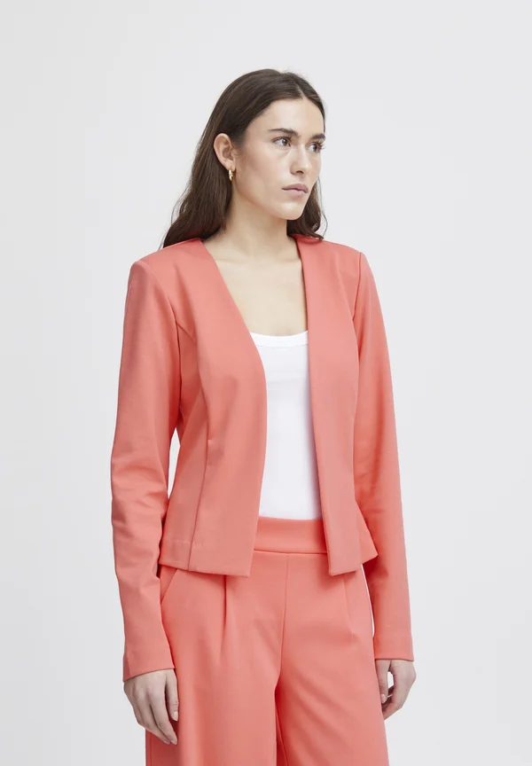 IHKATE SHORT BL - Strickjacke - calypso coral
