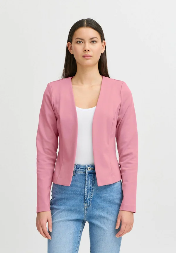 IHKATE SHORT BL - Strickjacke - heather rose