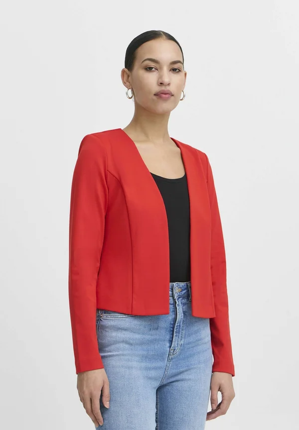 IHKATE SHORT BL - Strickjacke - mars red