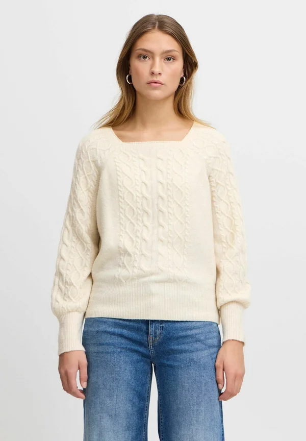 IHLIYANNA - Strickpullover - almond milk